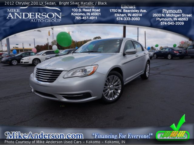 2012 Chrysler 200 LX Sedan in Bright Silver Metallic