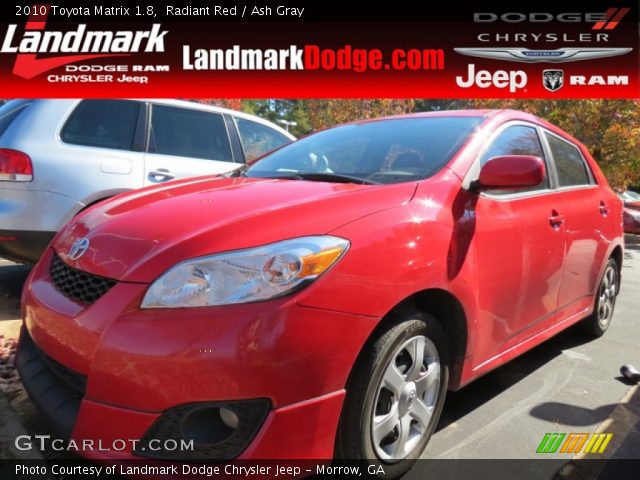 2010 Toyota Matrix 1.8 in Radiant Red