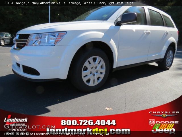2014 Dodge Journey Amercian Value Package in White
