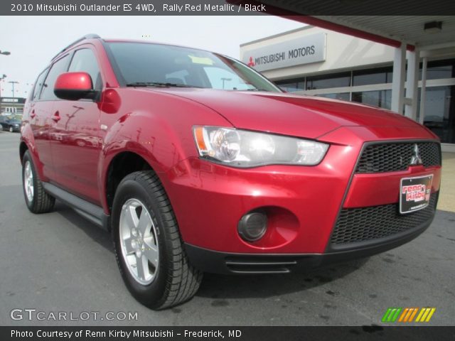 2010 Mitsubishi Outlander ES 4WD in Rally Red Metallic