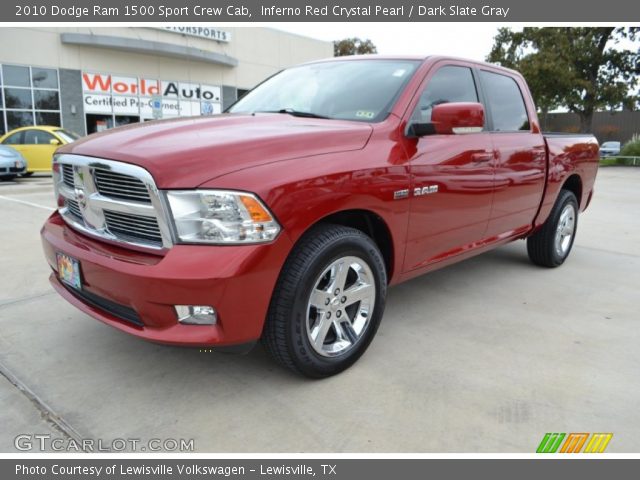 2010 Dodge Ram 1500 Sport Crew Cab in Inferno Red Crystal Pearl