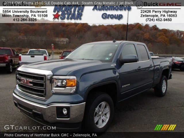 2014 GMC Sierra 1500 SLE Double Cab 4x4 in Stealth Gray Metallic