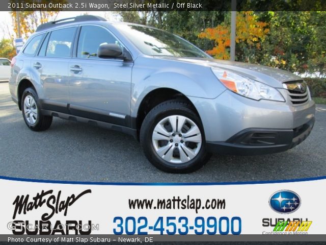 2011 Subaru Outback 2.5i Wagon in Steel Silver Metallic