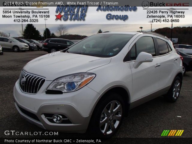 2014 Buick Encore Premium AWD in White Pearl Tricoat