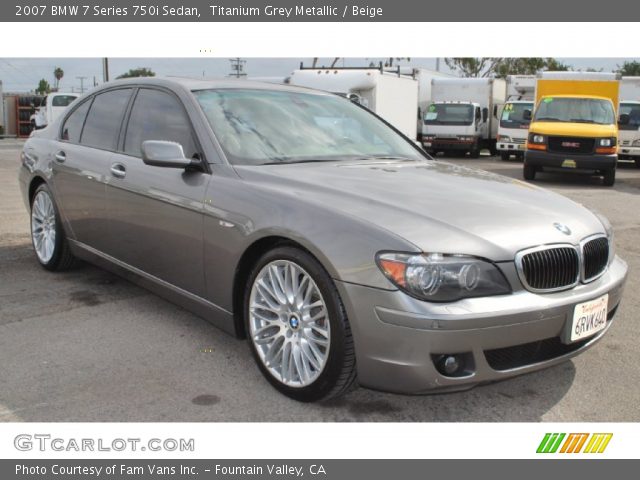 2007 BMW 7 Series 750i Sedan in Titanium Grey Metallic