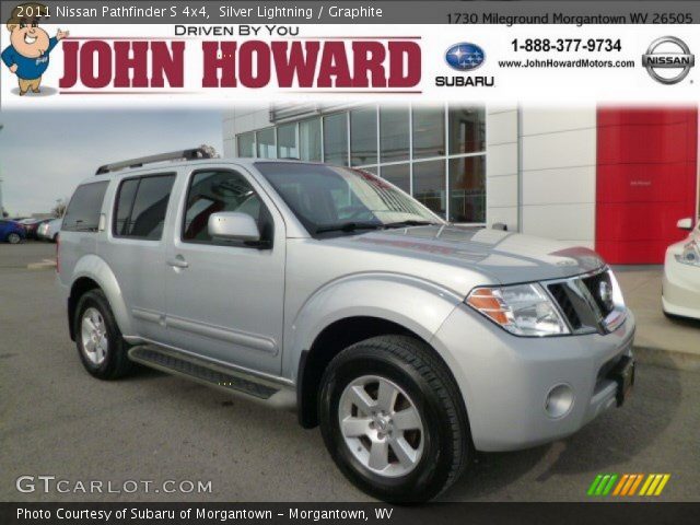 2011 Nissan Pathfinder S 4x4 in Silver Lightning