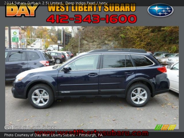 2014 Subaru Outback 2.5i Limited in Deep Indigo Pearl