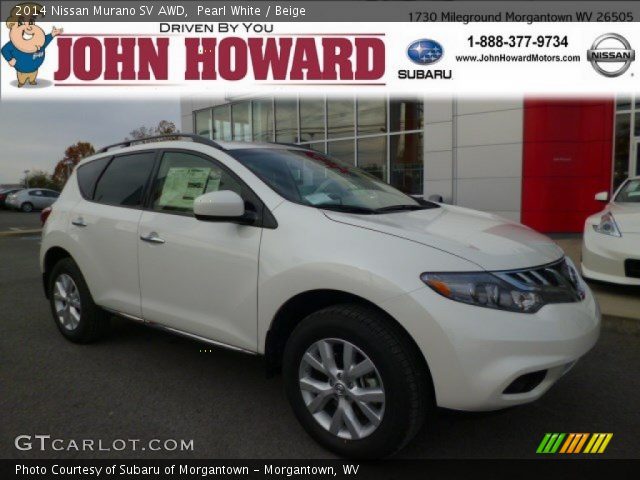 2014 Nissan Murano SV AWD in Pearl White