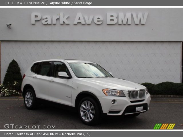 2013 BMW X3 xDrive 28i in Alpine White