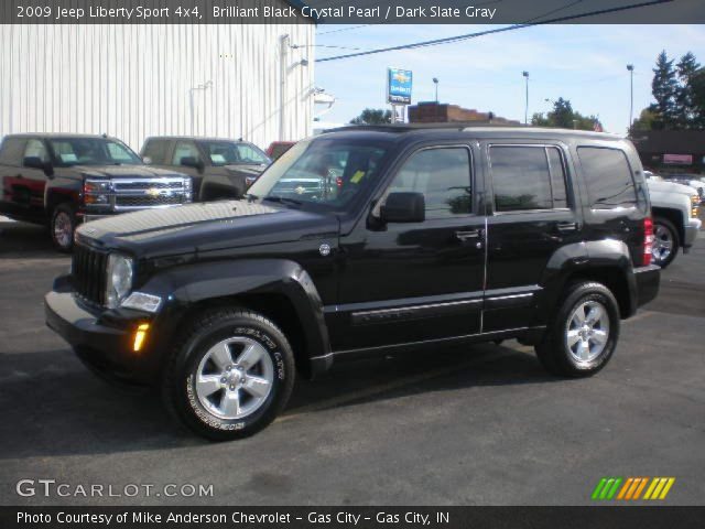 2009 Jeep Liberty Sport 4x4 in Brilliant Black Crystal Pearl