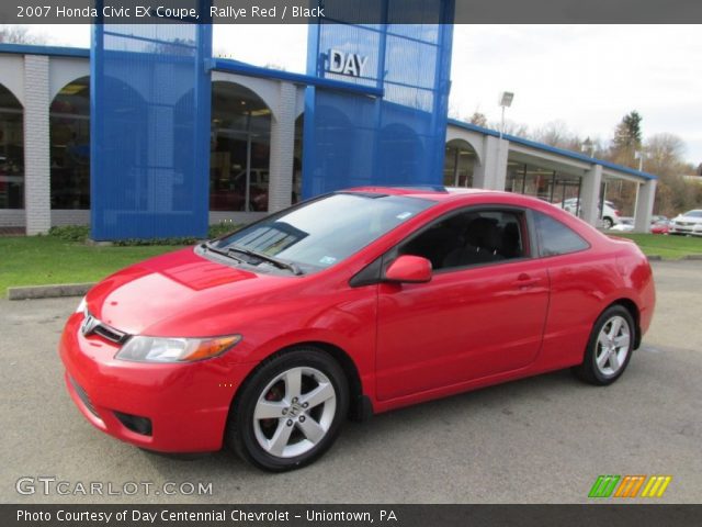 2007 Honda Civic EX Coupe in Rallye Red