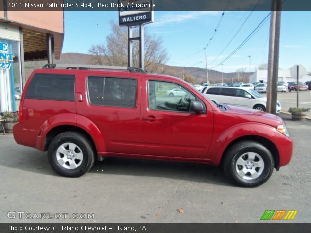 2011 Nissan Pathfinder S 4x4 in Red Brick