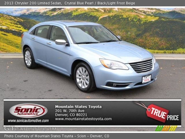 2013 Chrysler 200 Limited Sedan in Crystal Blue Pearl