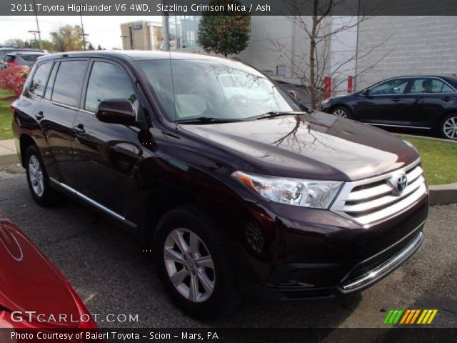 2011 Toyota Highlander V6 4WD in Sizzling Crimson Mica