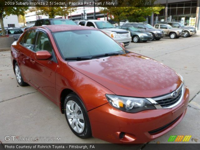 2009 Subaru Impreza 2.5i Sedan in Paprika Red Pearl