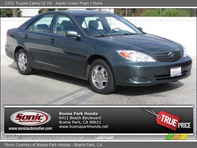 2002 Toyota Camry LE V6 in Aspen Green Pearl