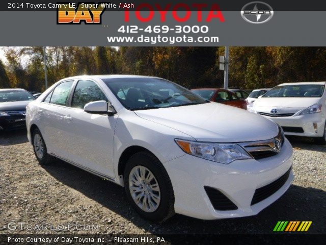 2014 Toyota Camry LE in Super White