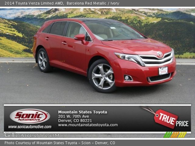 2014 Toyota Venza Limited AWD in Barcelona Red Metallic