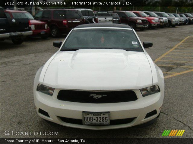2012 Ford Mustang V6 Convertible in Performance White