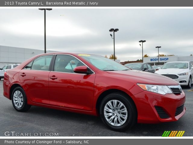 2013 Toyota Camry L in Barcelona Red Metallic