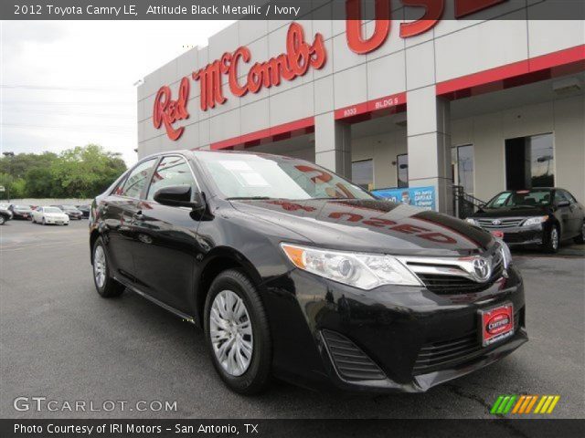 2012 Toyota Camry LE in Attitude Black Metallic