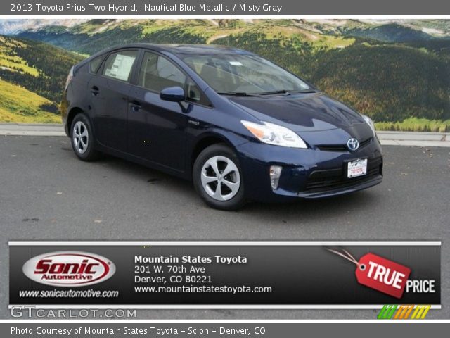 2013 Toyota Prius Two Hybrid in Nautical Blue Metallic