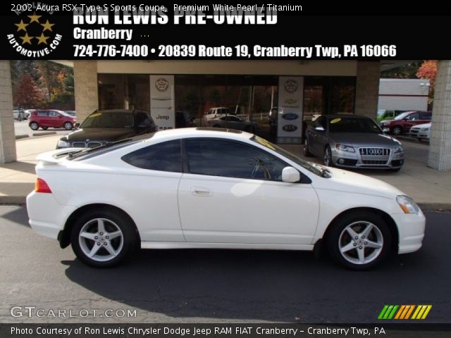 2002 Acura RSX Type S Sports Coupe in Premium White Pearl