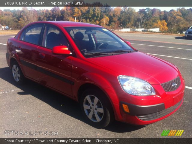 2009 Kia Rio LX Sedan in Tropical Red