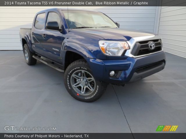 2014 Toyota Tacoma TSS V6 Prerunner Double Cab in Blue Ribbon Metallic