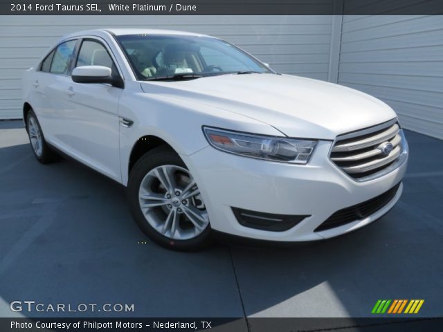 2014 Ford Taurus SEL in White Platinum