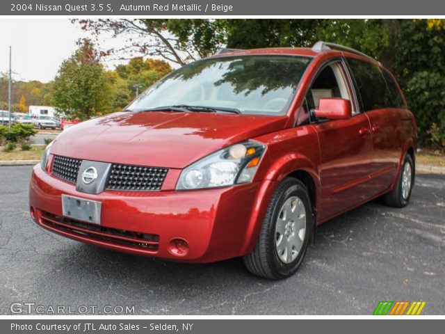 2004 Nissan Quest 3.5 S in Autumn Red Metallic