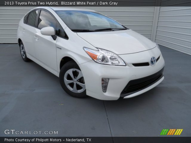 2013 Toyota Prius Two Hybrid in Blizzard White Pearl