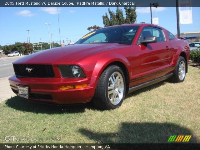 2005 Ford Mustang V6 Deluxe Coupe in Redfire Metallic