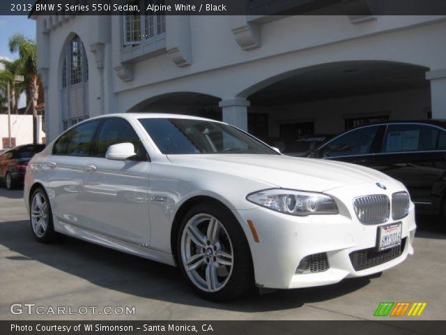 2013 BMW 5 Series 550i Sedan in Alpine White