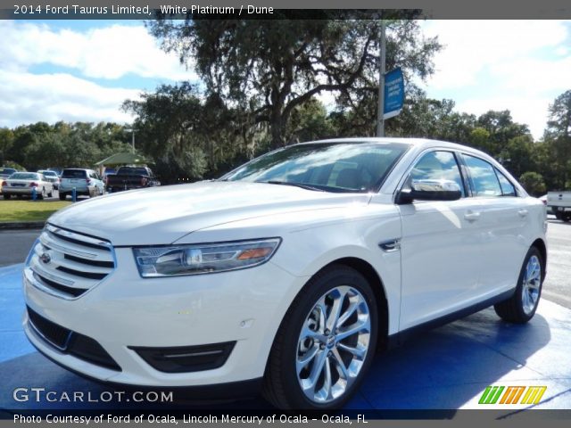 2014 Ford Taurus Limited in White Platinum