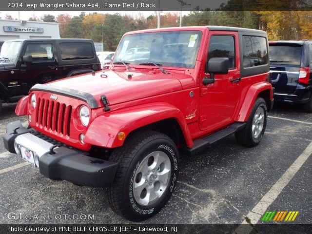 2014 Jeep Wrangler Sahara 4x4 in Flame Red