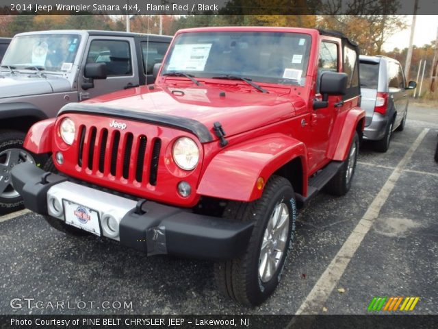 2014 Jeep Wrangler Sahara 4x4 in Flame Red