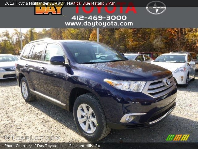 2013 Toyota Highlander SE 4WD in Nautical Blue Metallic