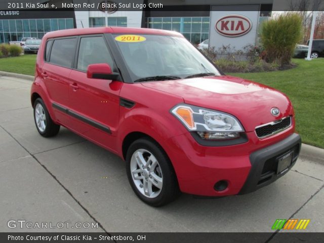 2011 Kia Soul + in Molten Red