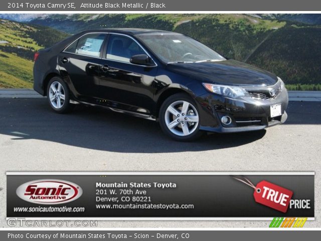 2014 Toyota Camry SE in Attitude Black Metallic