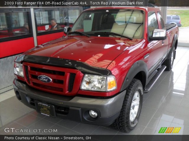 Torch Red 2009 Ford Ranger Fx4 Off Road Supercab 4x4