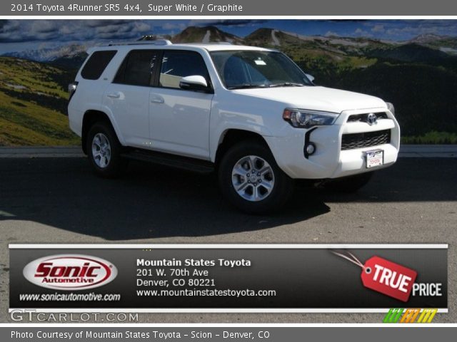 2014 Toyota 4Runner SR5 4x4 in Super White