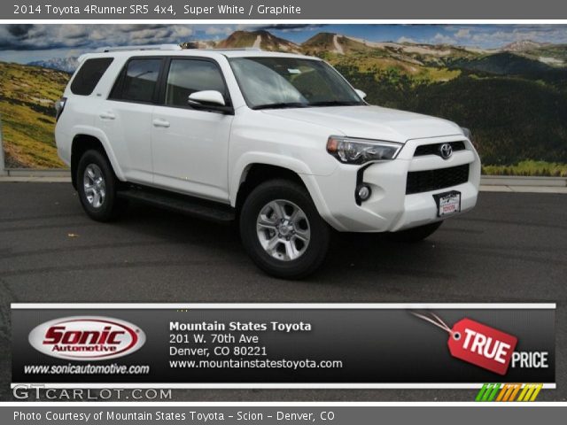 2014 Toyota 4Runner SR5 4x4 in Super White
