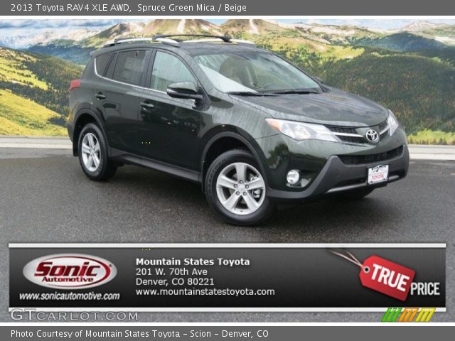 2013 Toyota RAV4 XLE AWD in Spruce Green Mica