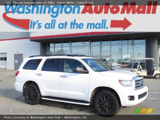 2012 Toyota Sequoia Limited 4WD in Super White