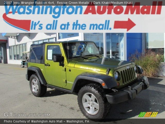 2007 Jeep Wrangler Rubicon 4x4 in Rescue Green Metallic