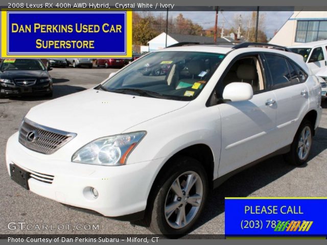 2008 Lexus RX 400h AWD Hybrid in Crystal White