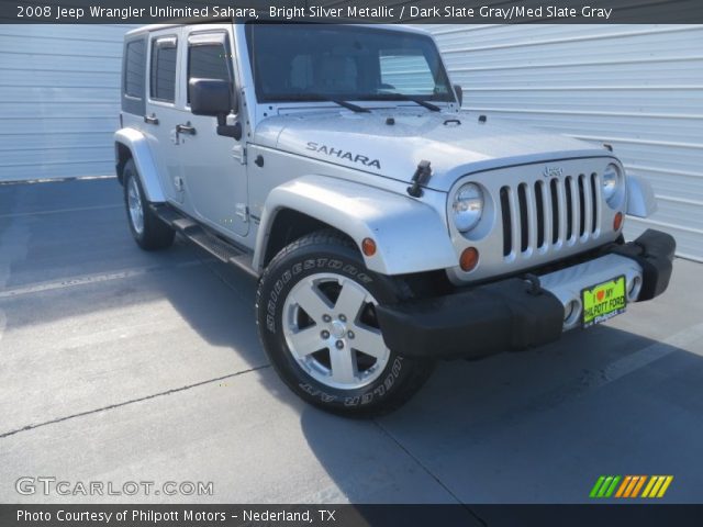 2008 Jeep Wrangler Unlimited Sahara in Bright Silver Metallic