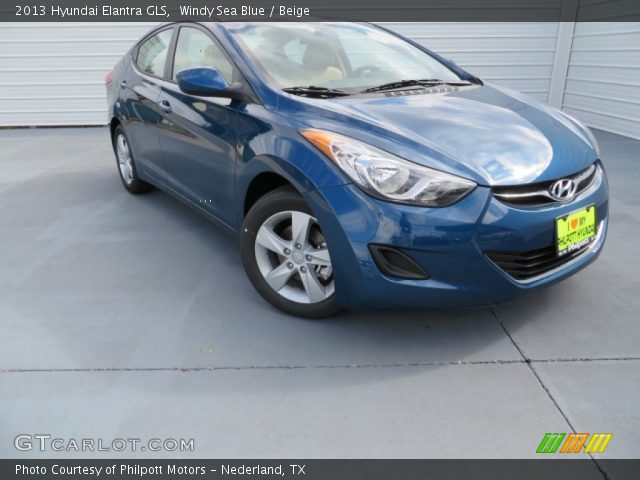 2013 Hyundai Elantra GLS in Windy Sea Blue