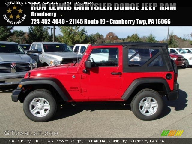 2014 Jeep Wrangler Sport 4x4 in Flame Red